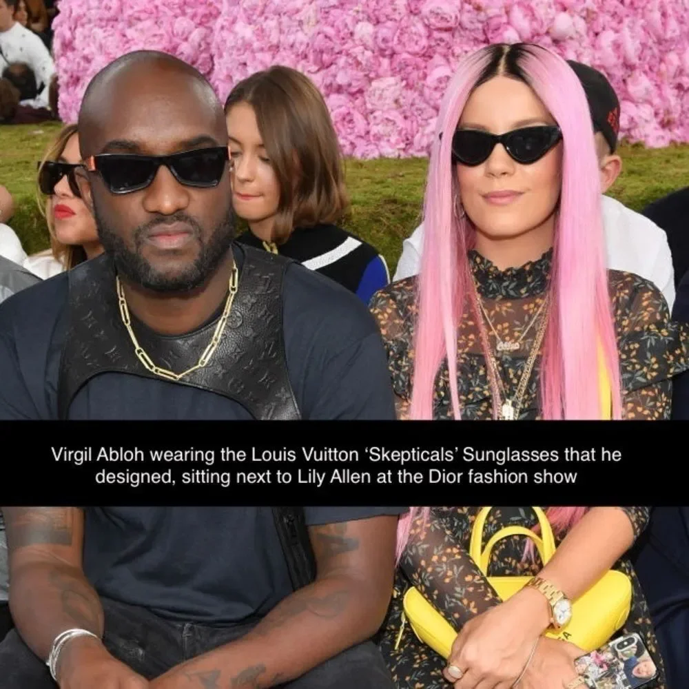 Louis Vuitton 1st Virgil Abloh Show SS19 “Skepticals” Black Orange Sunglasses
